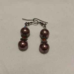 Rose gold earrings